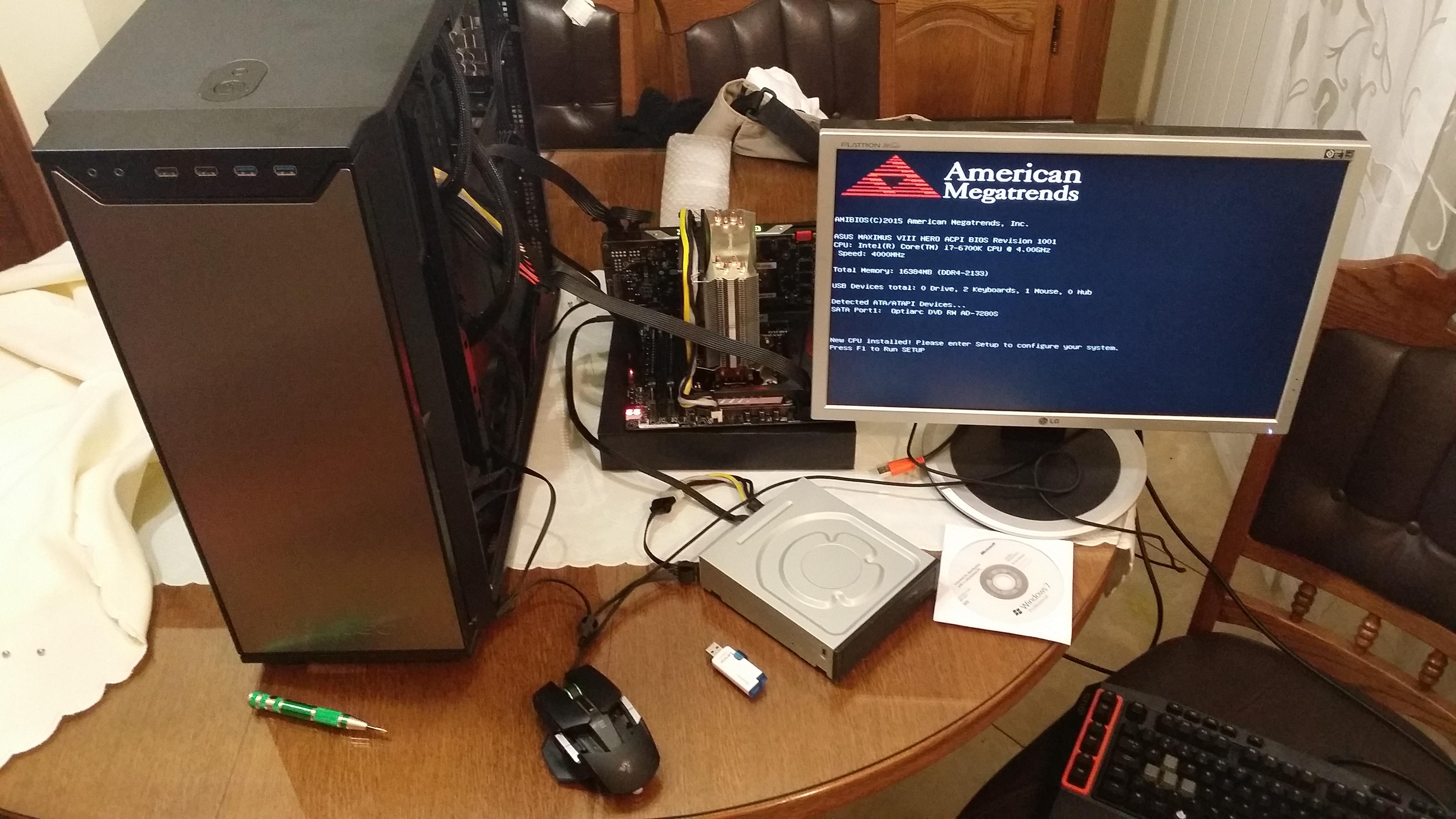 5th main PC. z170, it 6700K, Nvidia TITAN x, Samsung PRO 950 NVMe, ASUS ROG