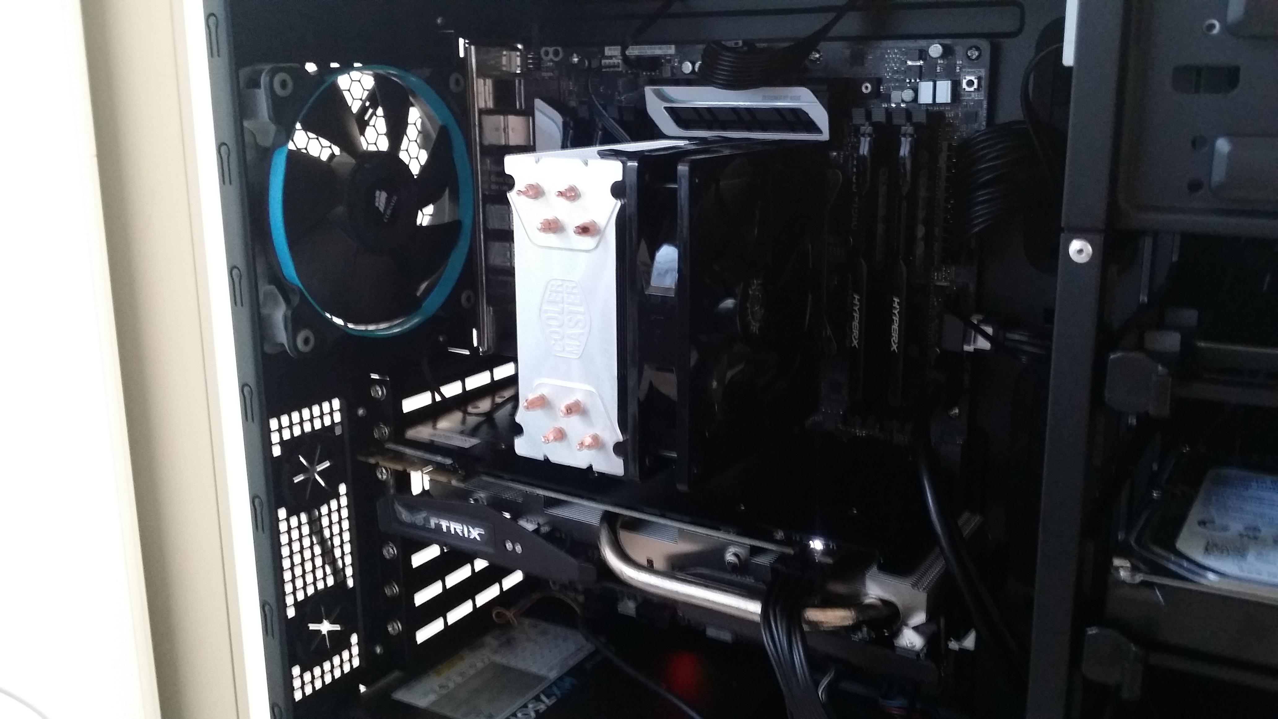 Work station CPU: i7 5820K (6core / 12 thread) Asus x99 - A, Nvidia Strix 970, Smsung 850 PRO SSD, Corsar HX750W PSU